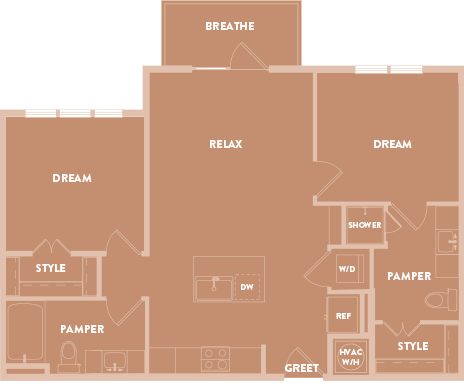 Lenox Park Apartments in Austin, Texas B1.1 Floor Plan
